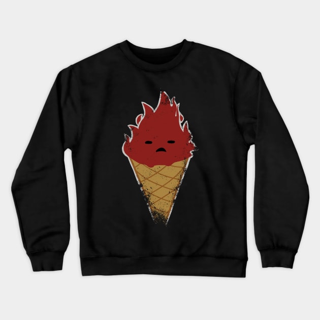 Fire in Cone Crewneck Sweatshirt by BrayInk